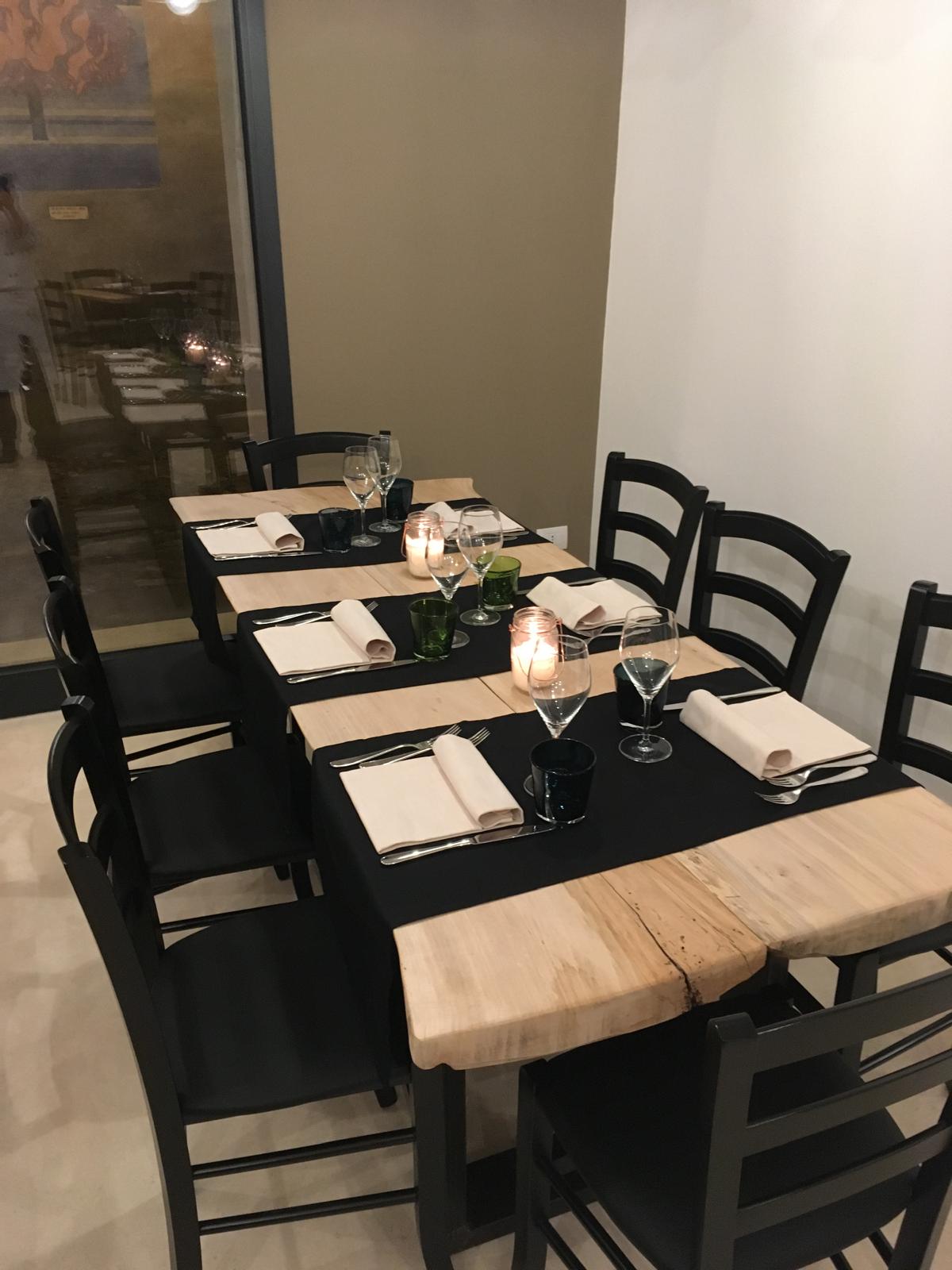La sala del ristorante La Bottega a Dozza